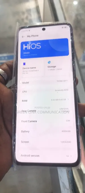 Tecno Phantom V Flip 256 GB Blue