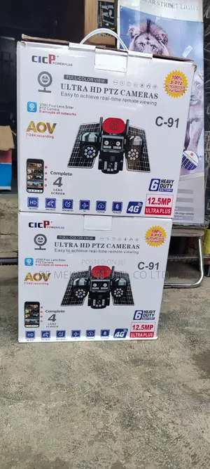 Original 4lens CCTV Solar Powered Solar Camera