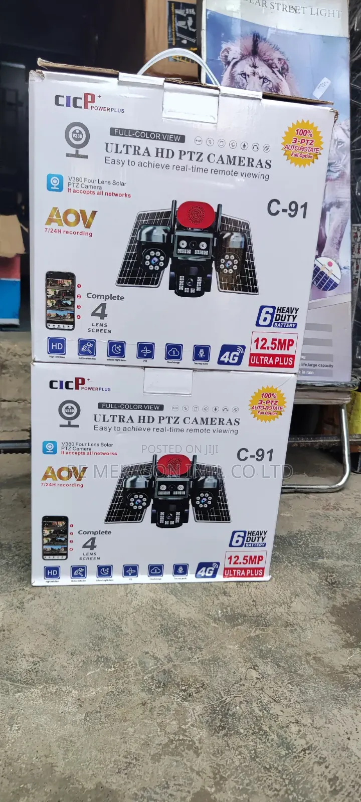 Original 4lens CCTV Solar Powered Solar Camera