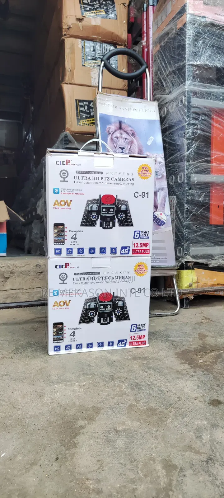Original 4lens CCTV Solar Powered Solar Camera