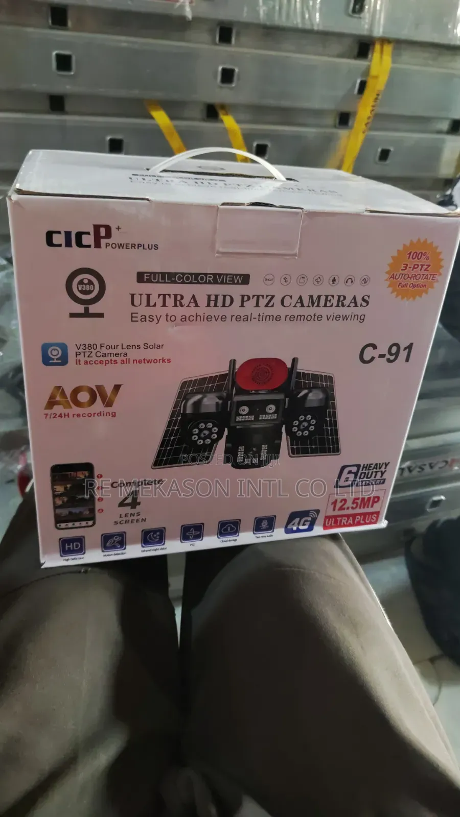 Original 4lens CCTV Solar Powered Solar Camera