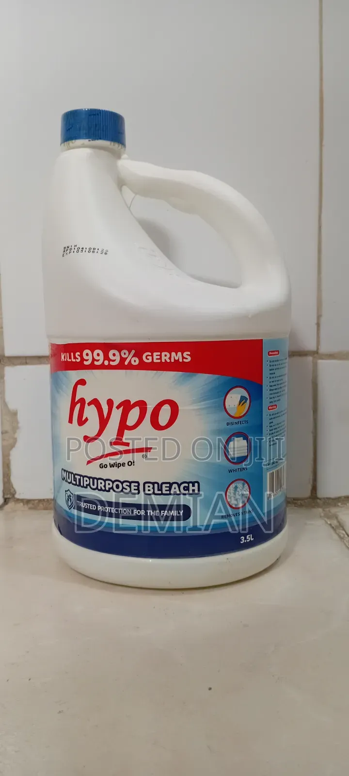 Hypo 3.5L Multipurpose Bleach – Disinfectant and Stain Remover