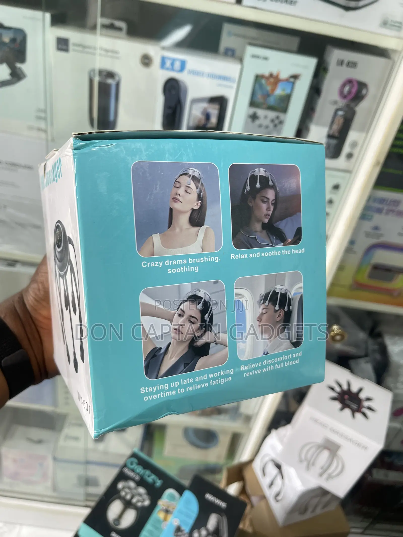 Head Massager NIJ 9 Adjustable Massage Modes Vitality, and Sleep Mode.