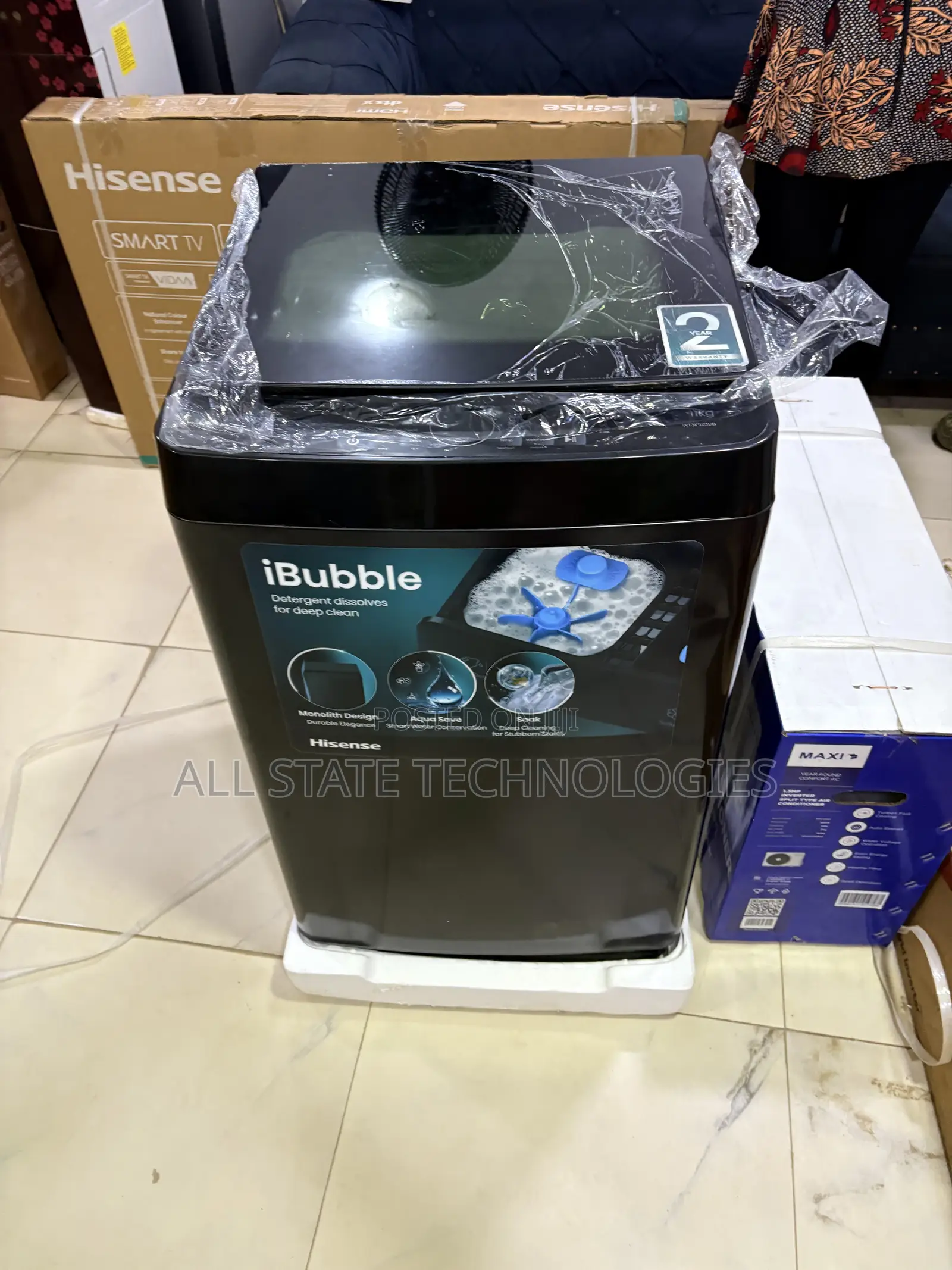 Hisense 11kg Top Loader With Eight Wash Options