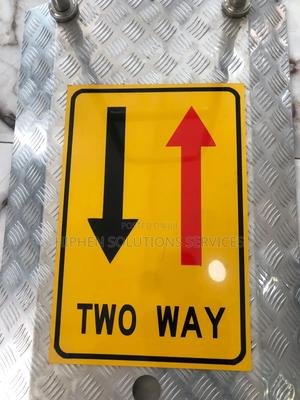 Double-Direction Traffic Road Sign
