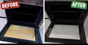 Oven Deep Cleaning: Before & After-Oven Greece Removal