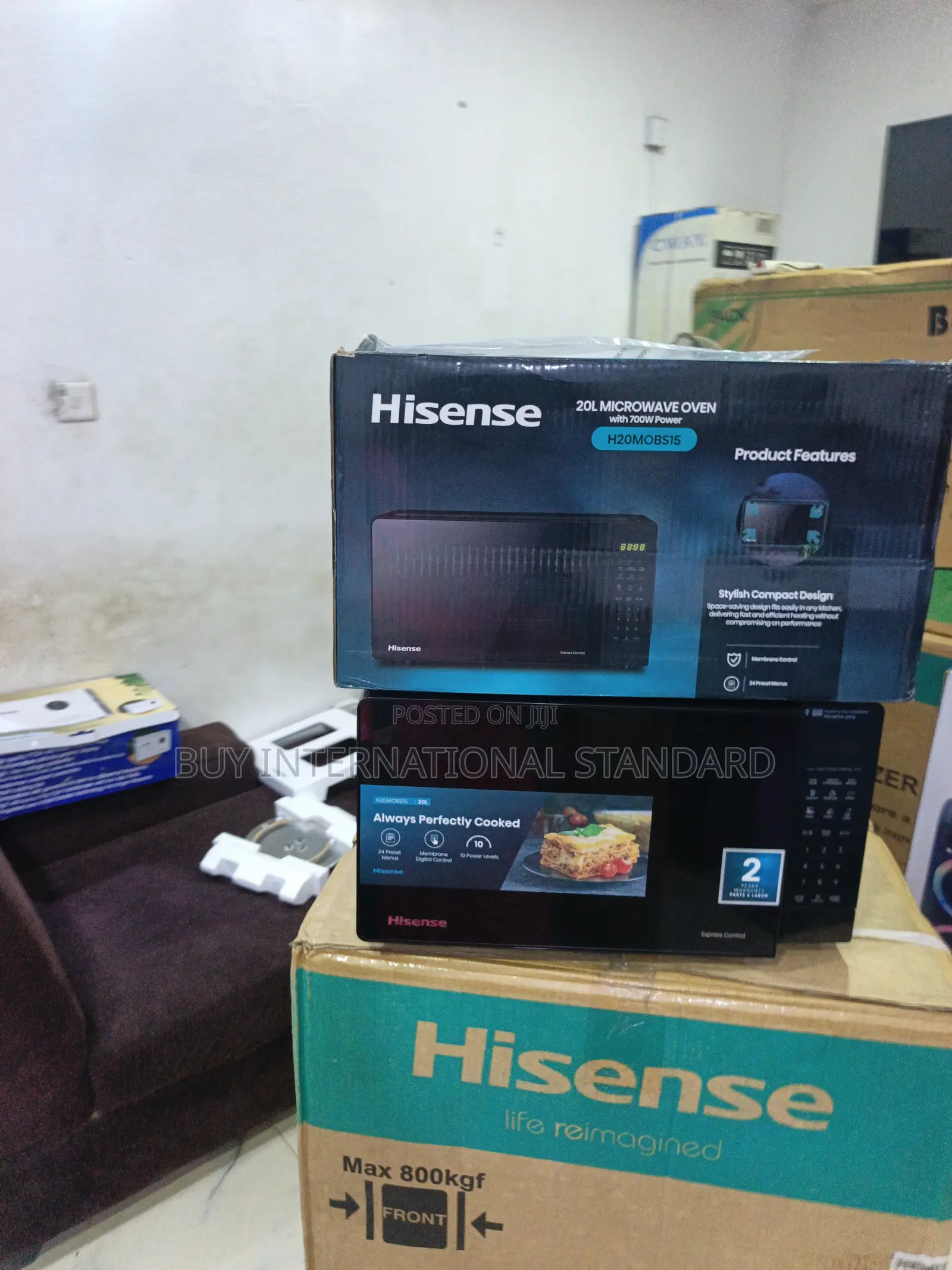 Hisense H20MOBS15 Space Saving 20L Kitchen Microwave