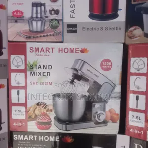 Smart Home 7.5Litre Professional Stand Mixer - 1800 Turbo Red
