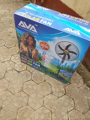 Black Color Ava 18inch Rechargeable Standing Fan