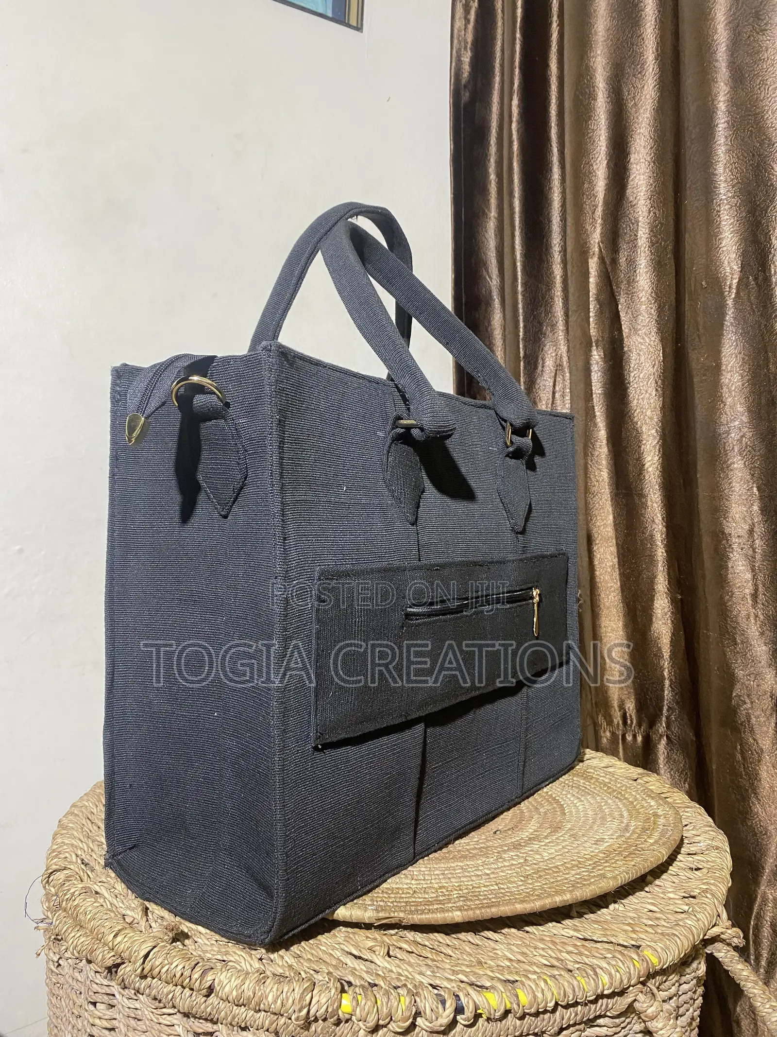 Aso Oke Structured Tote Bag
