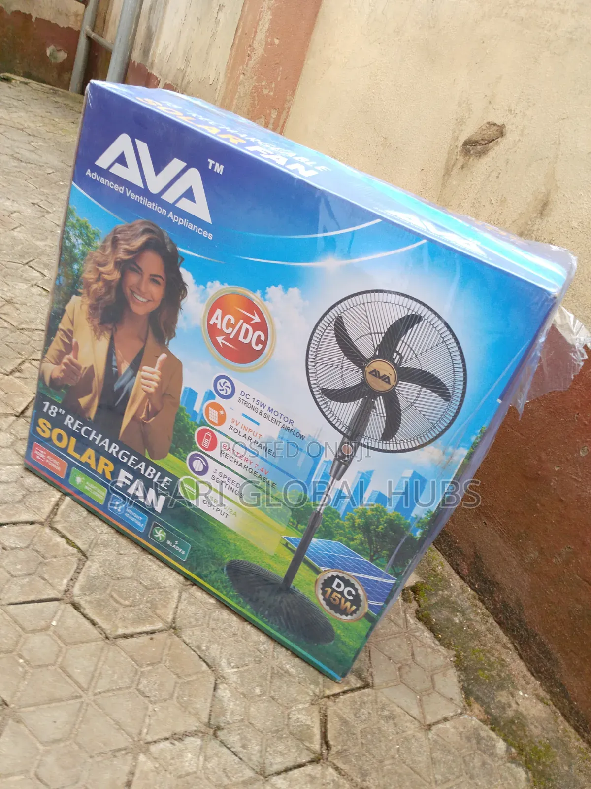 Floor Standing Ava 18inch Rechargeable Fan