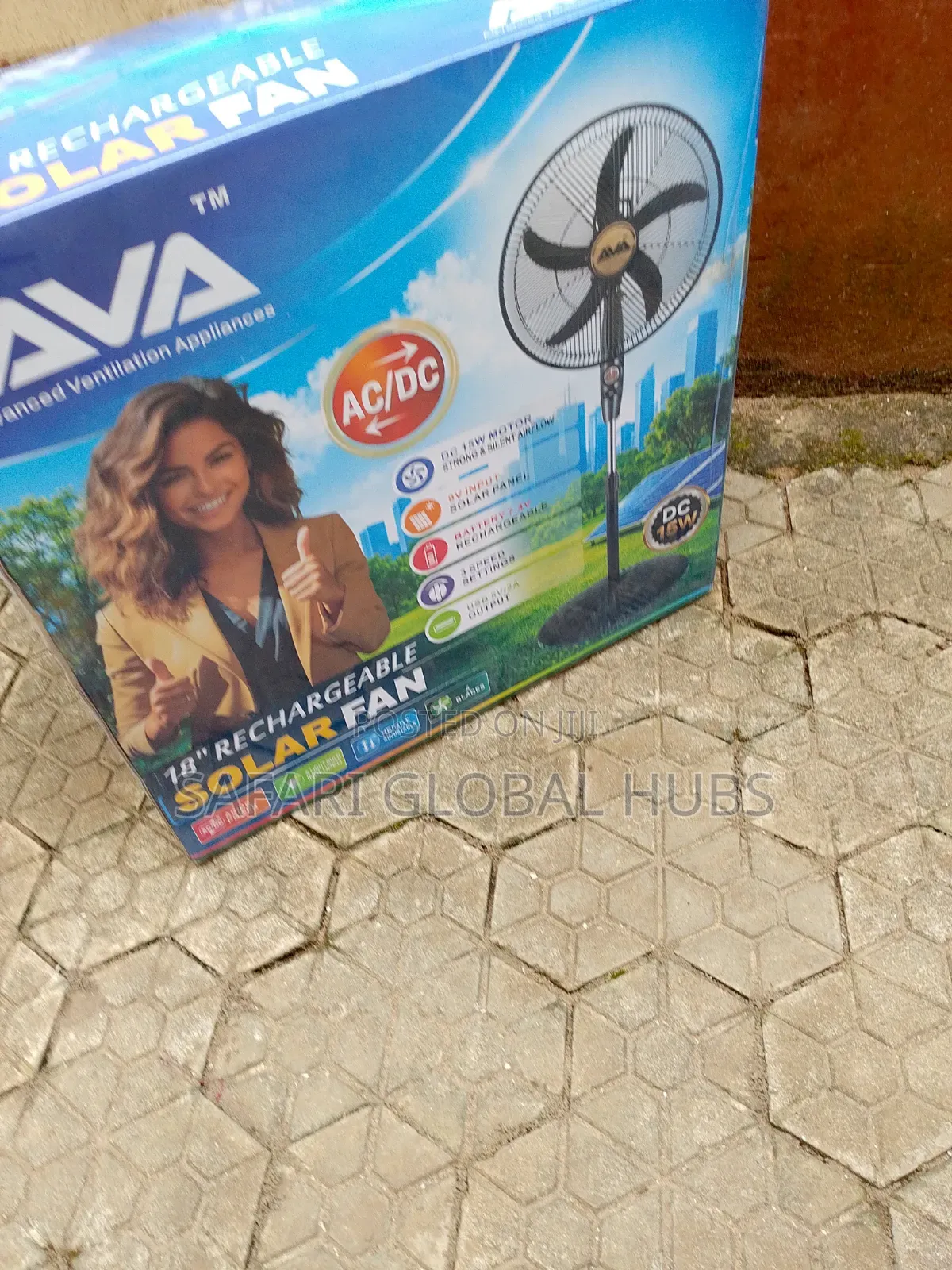 Floor Standing Ava 18inch Rechargeable Fan