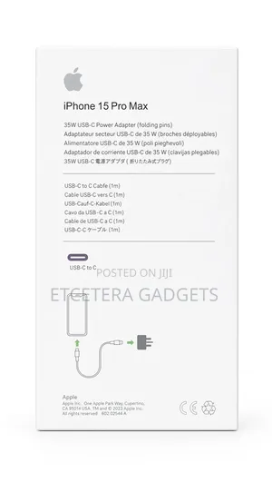 iPhone 15 Pro Max Power Adapter