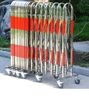 Mobile Barricade Stainless Steel 4meters Long