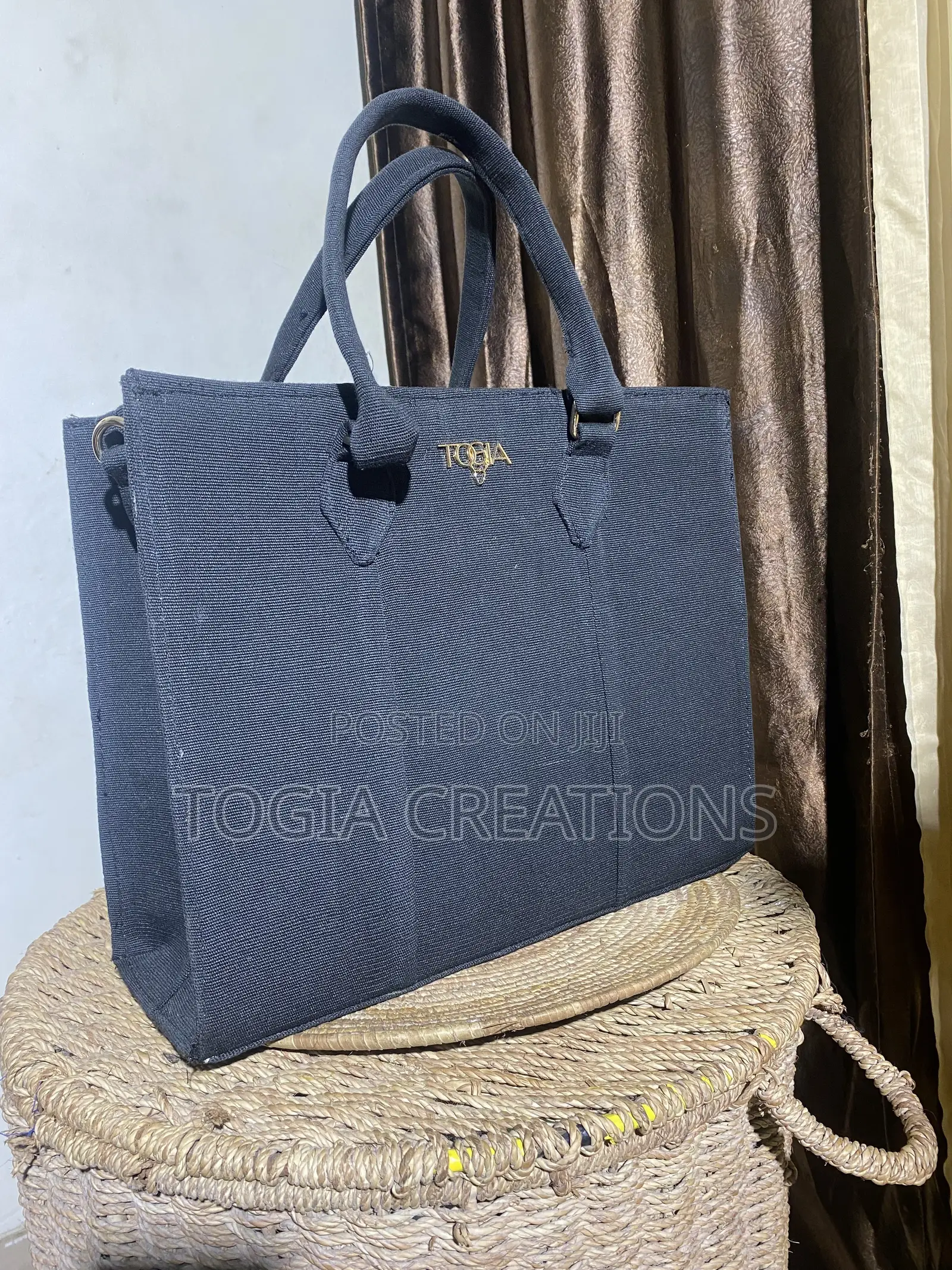 Aso Oke Structured Tote Bag