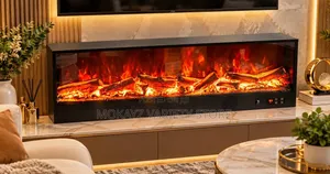 3in1 Smart Premium Decorative Electric Fireplace With Double Bluetooth