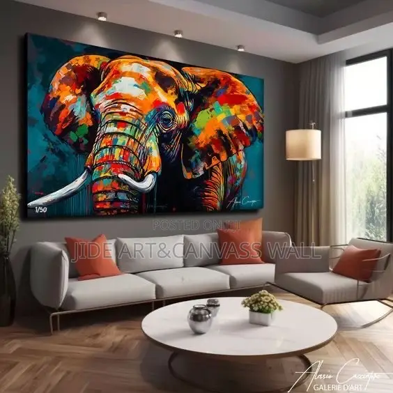 Synthetic Modern Color Mix Abstract Wall Art Interior Designs Nd Deco
