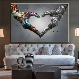 Synthetic Modern Color Mix Abstract Wall Art Interior Designs Nd Deco