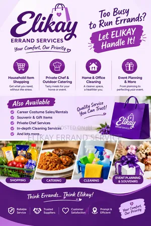 ELIKAY Errand Services – Shopping, Cleaning & Catering