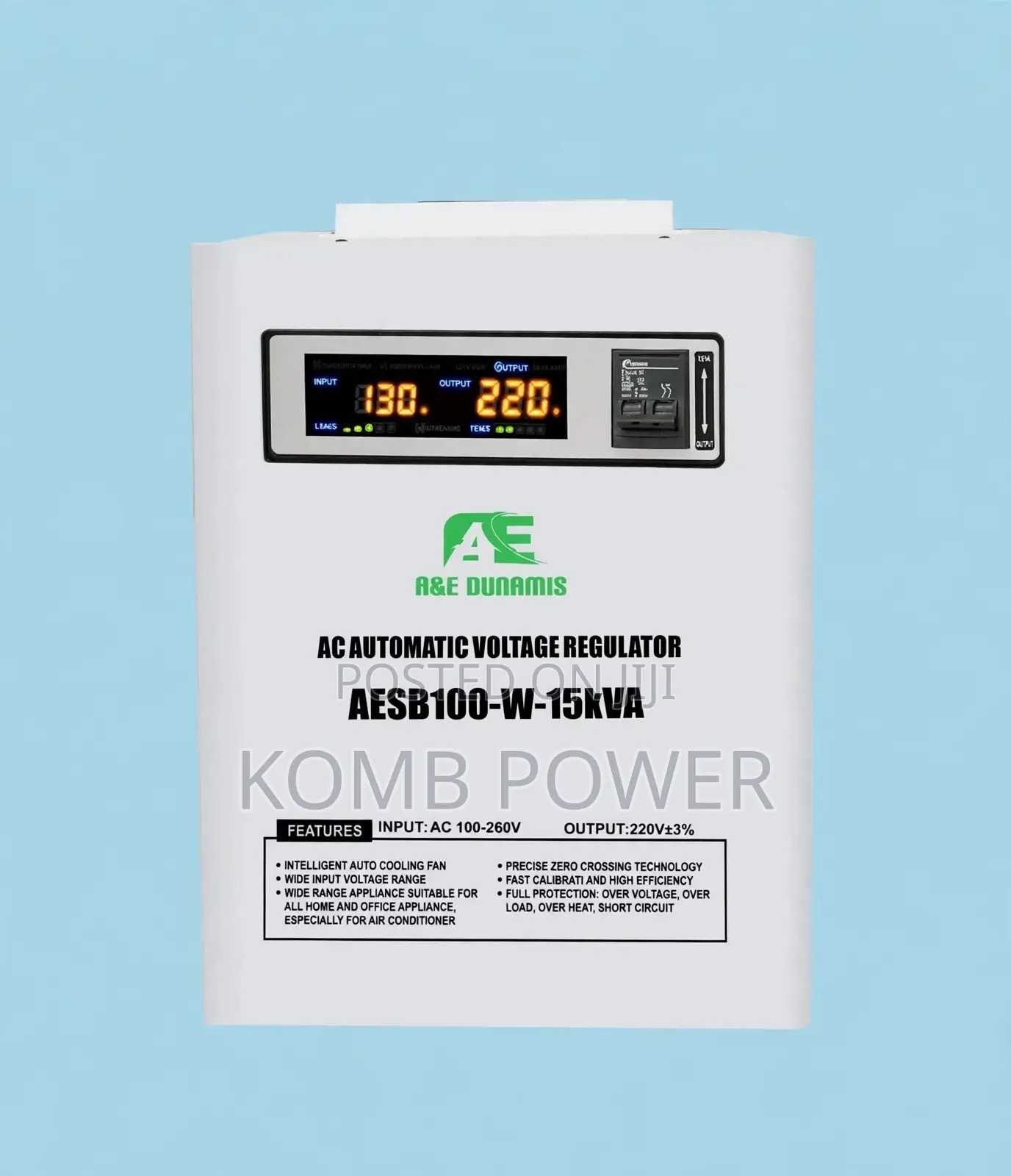 15KVA Relay Voltage Stabilizer 45v-280v