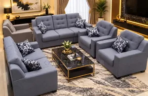 Complete Set of 7 Seater Fabric Sofa