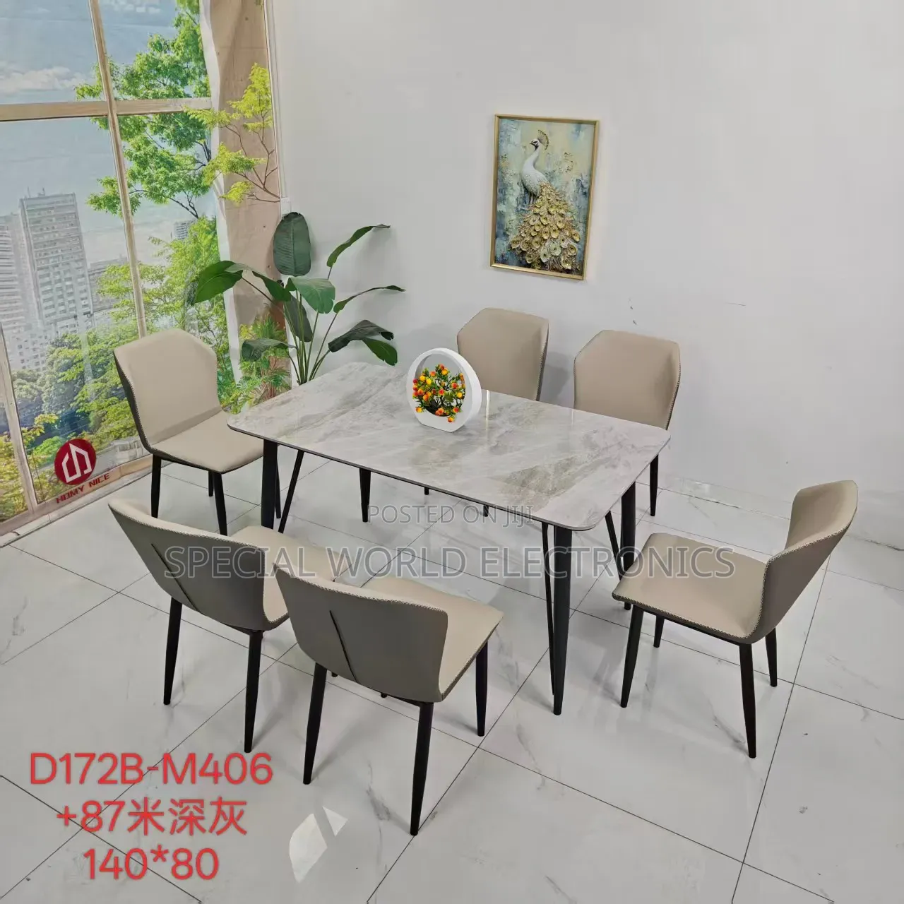 6 Seater Dining Marble Top