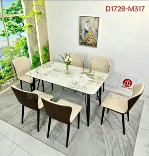 6 Seater Dining Marble Top