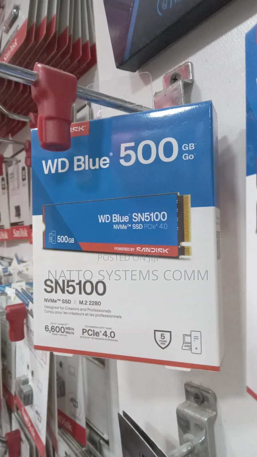 Sandisk Wd Blue Sn5100 Nvme SSD (500GB).