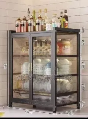 Multifunctional Kitchen Dish Rack Cabinet