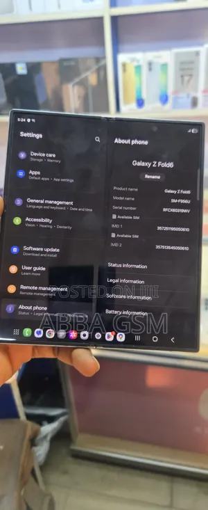 New Samsung Galaxy Z Fold6 256 GB Silver