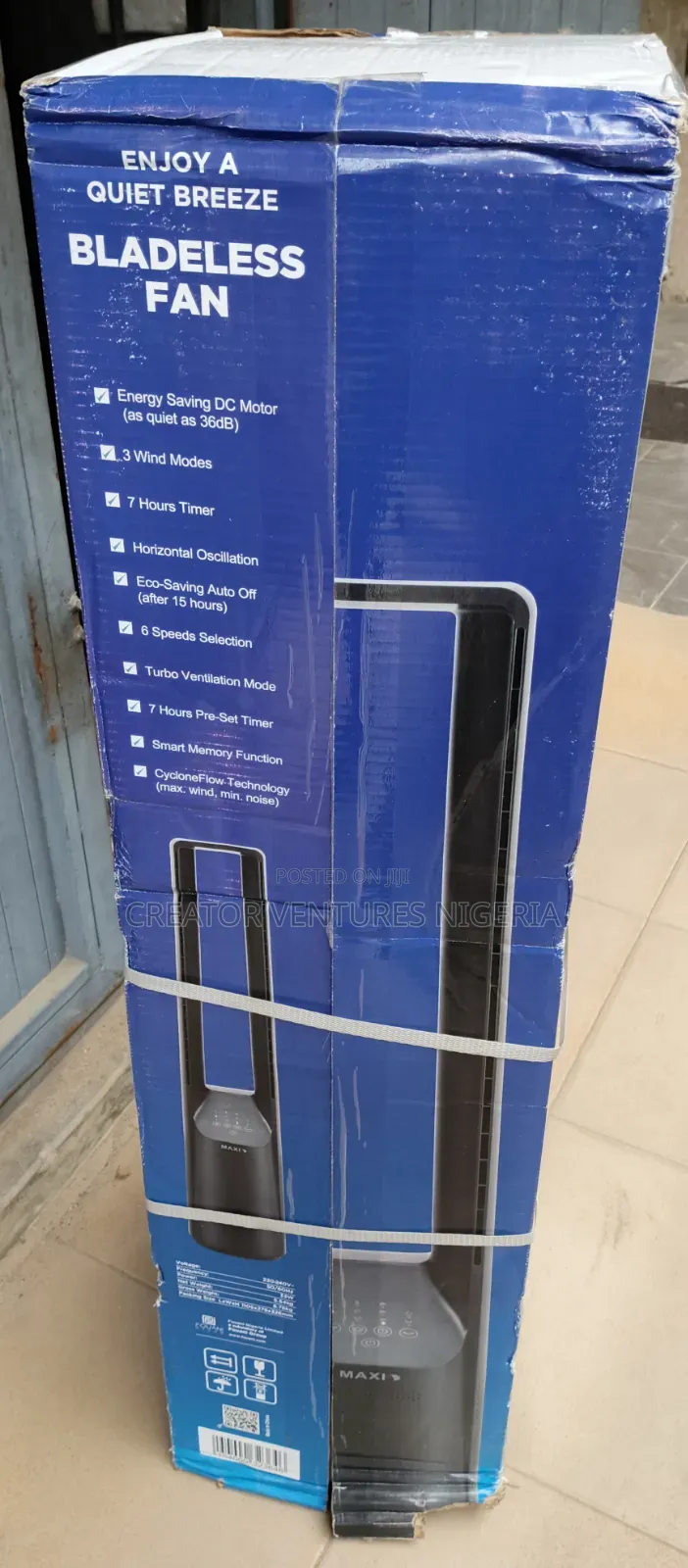Bladeless Fan Tower Fan,smart Memory Function,3wind Mode,7 Hours Timer