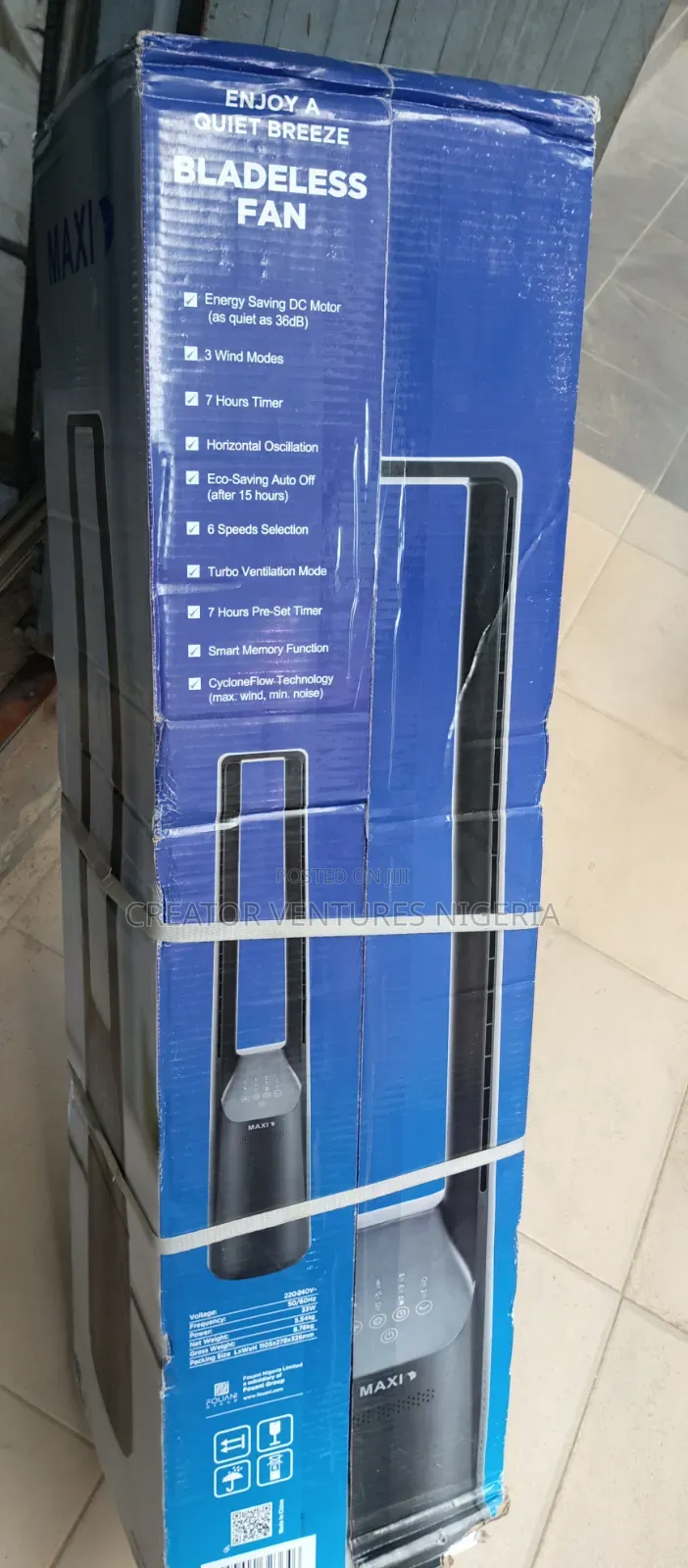 Bladeless Fan Tower Fan,smart Memory Function,3wind Mode,7 Hours Timer