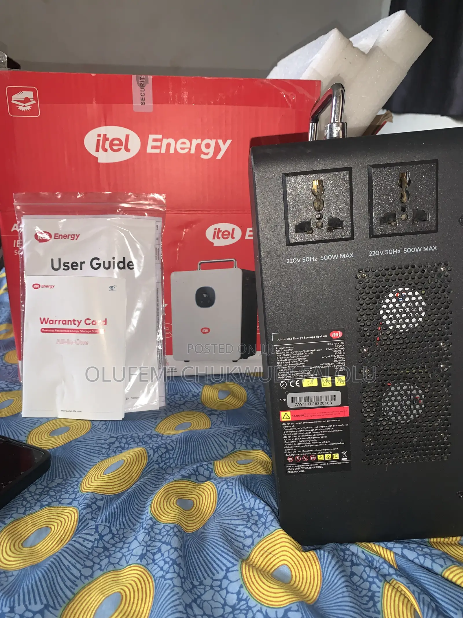 Itel 500w 1kwh All in One Solar Power Tank