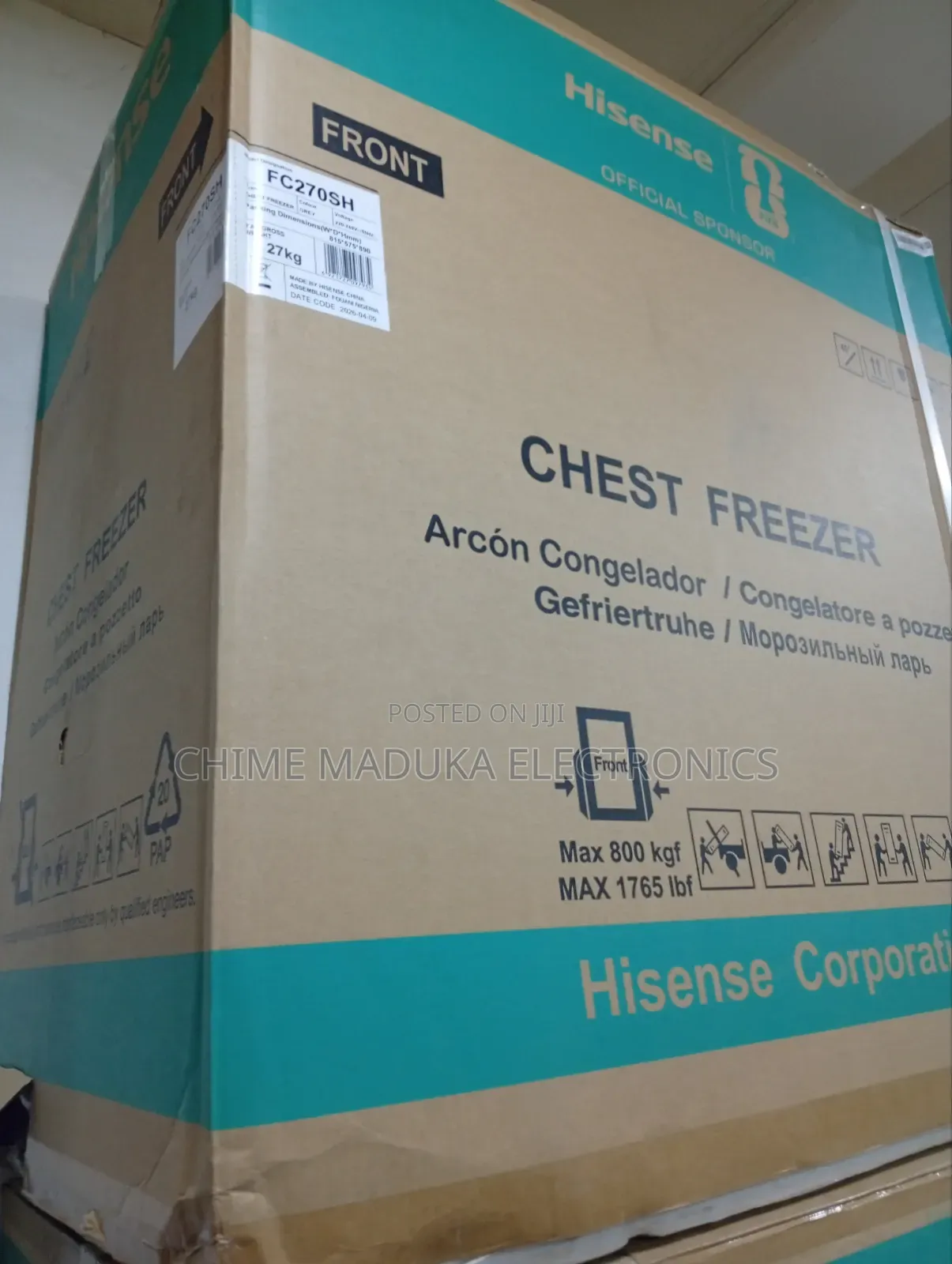 FC270SH Hisense Chest Freezer