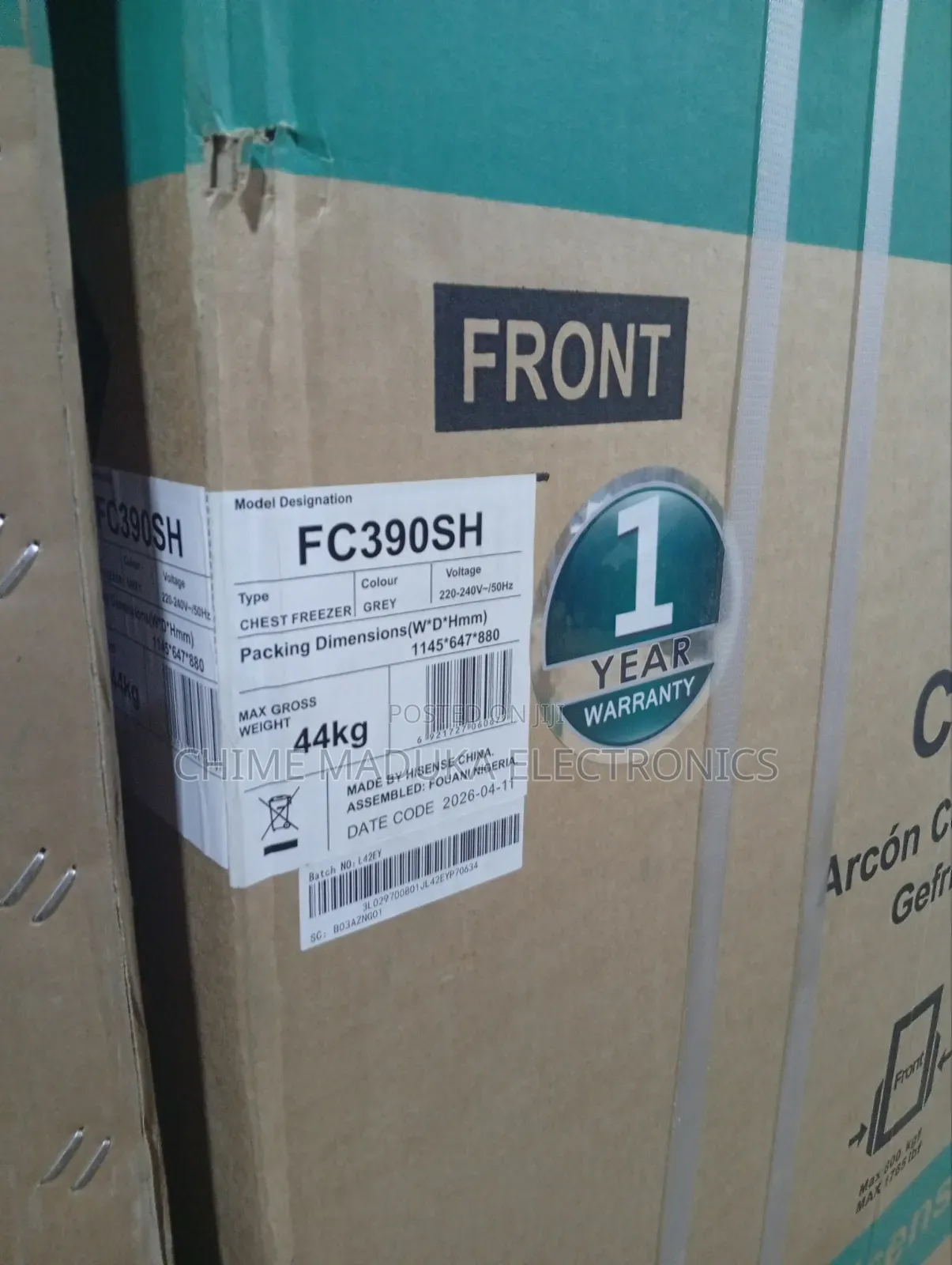 300Litres Hisense Chest Freezer