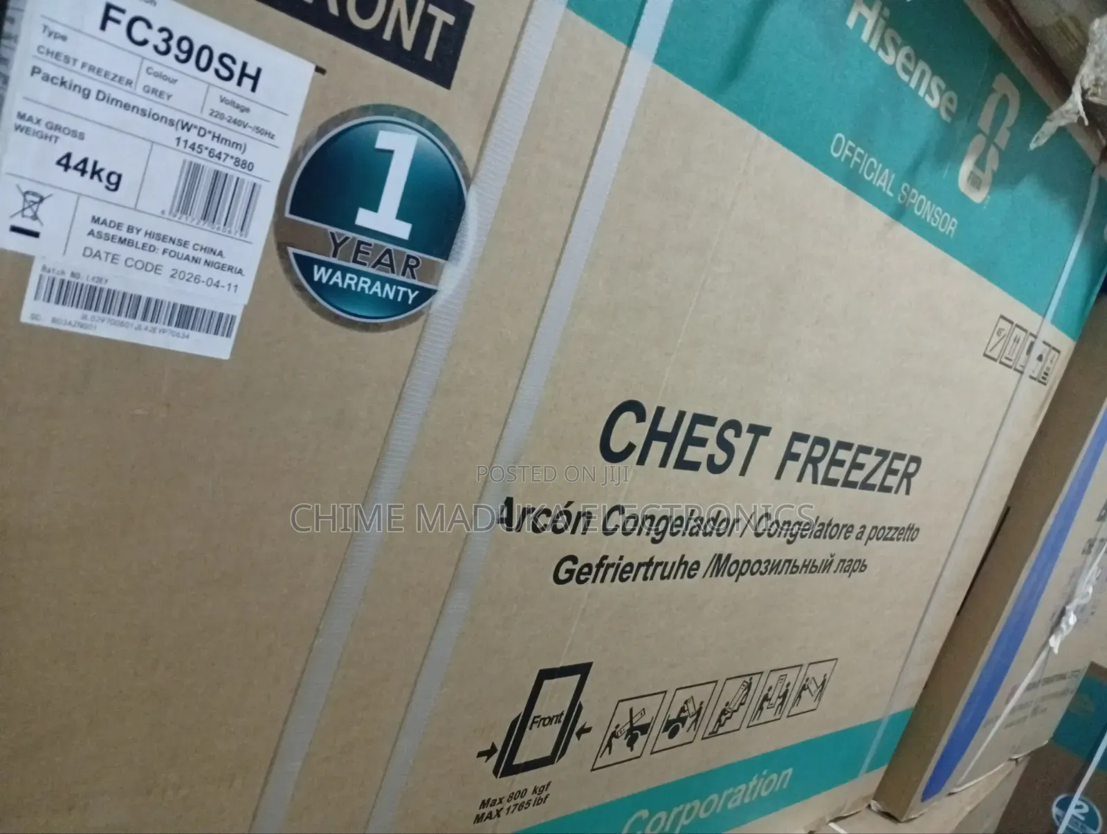 300Litres Hisense Chest Freezer