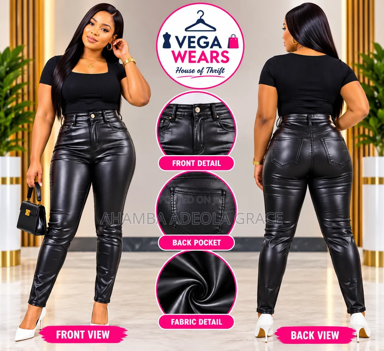 Vega Wears Trousers