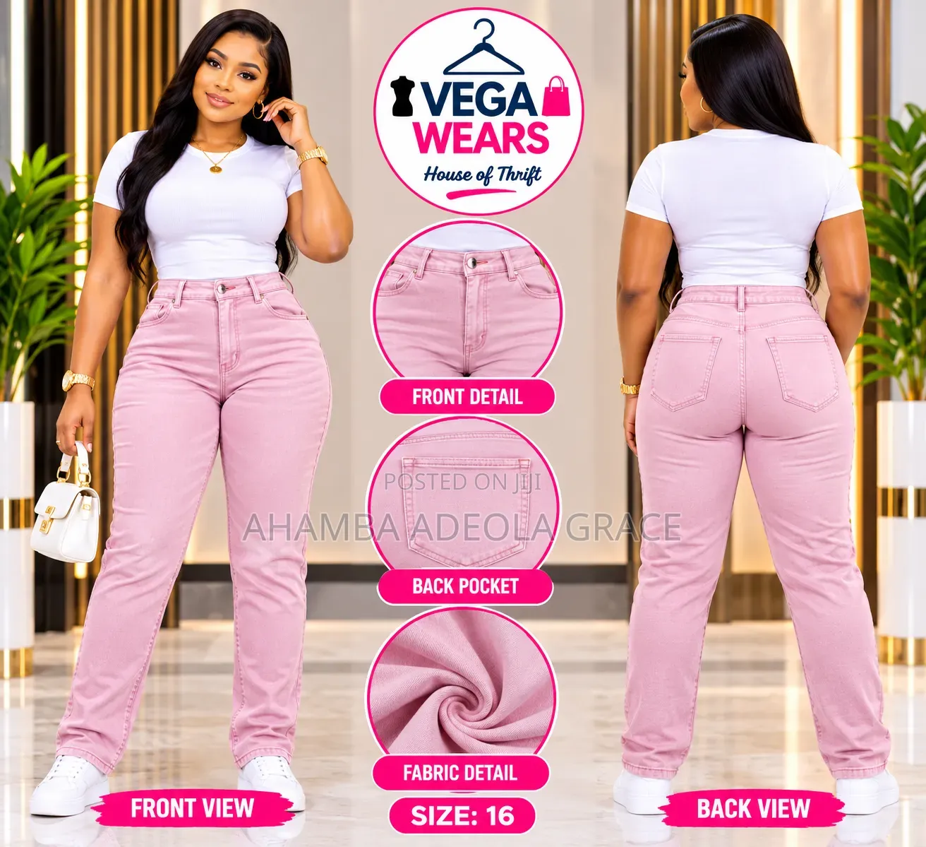 Vega Wears Trousers