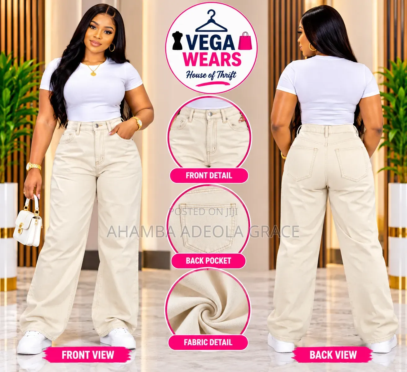 Vega Wears Trousers