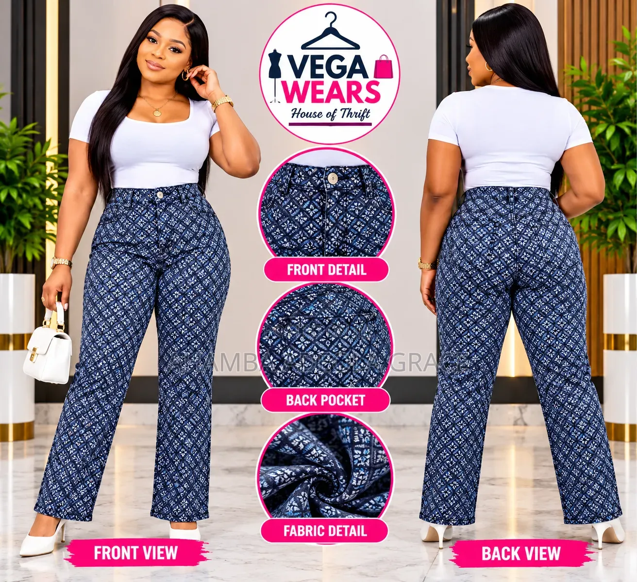 Vega Wears Trousers
