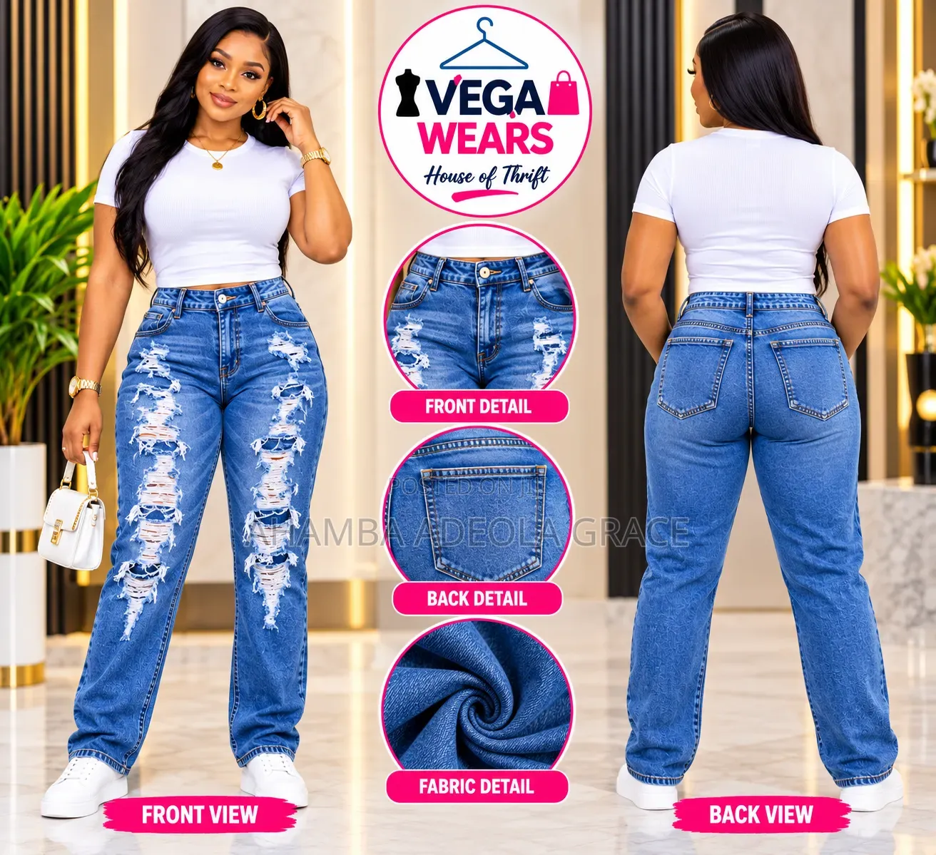 Vega Wears Trousers