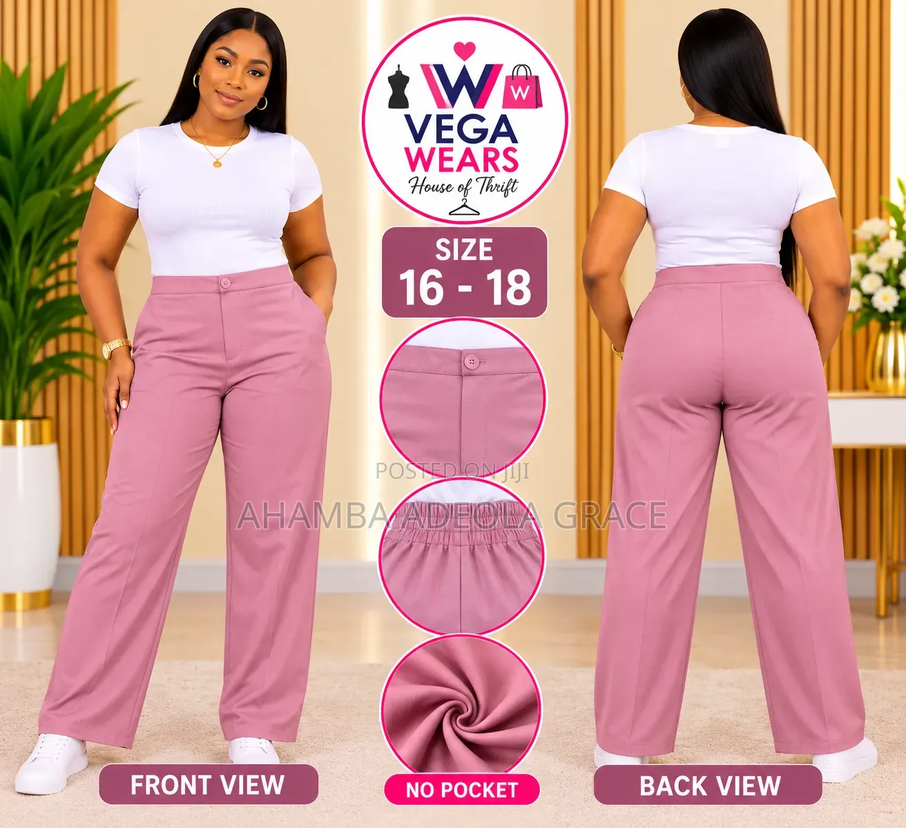 Vega Wears Trousers