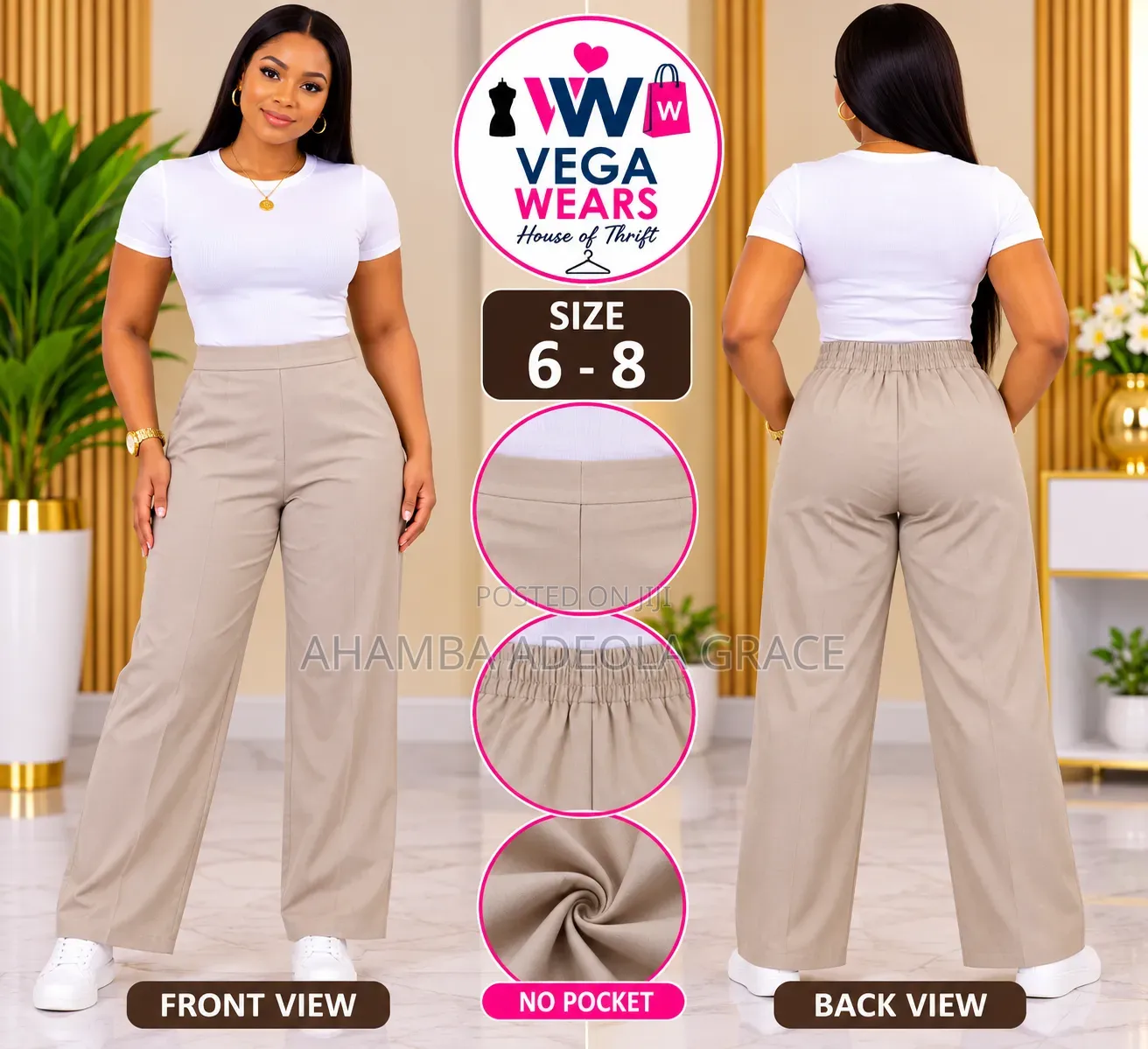 Vega Wears Trousers