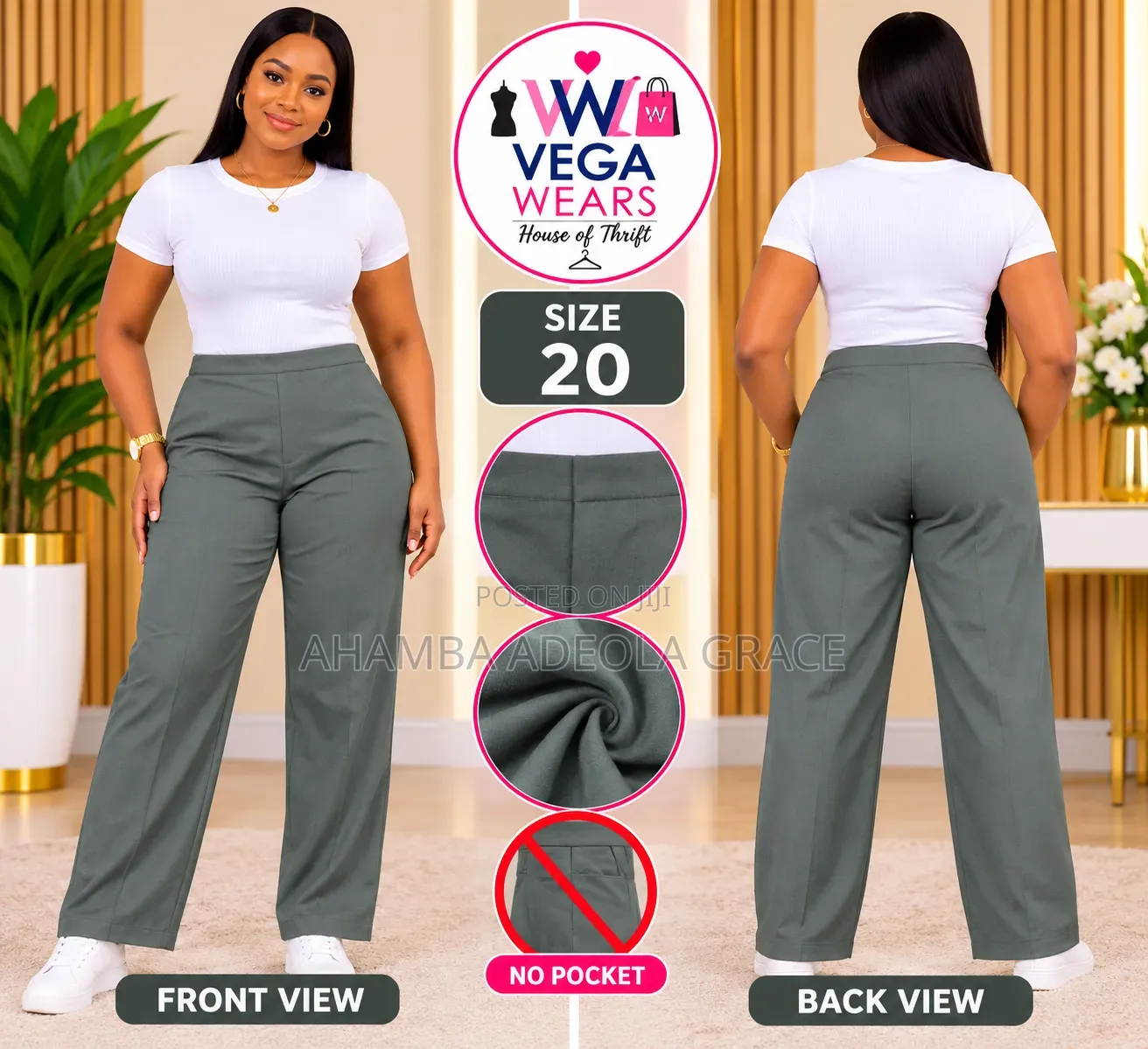 Vega Wears Trousers