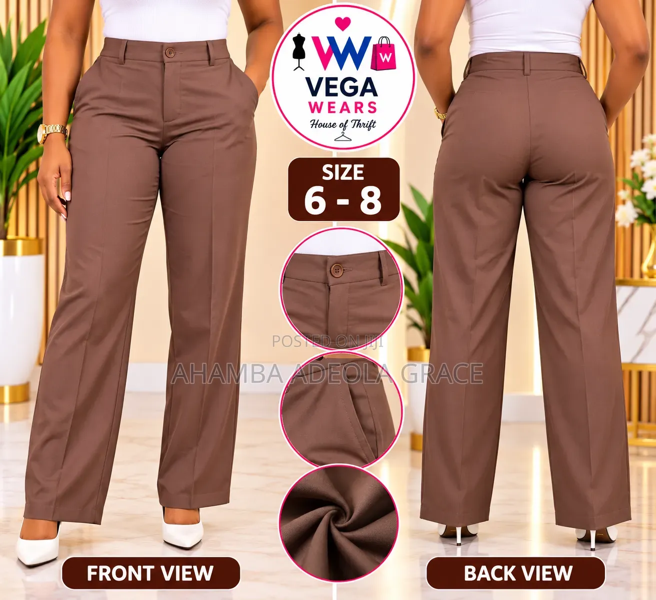Vega Wears Trousers