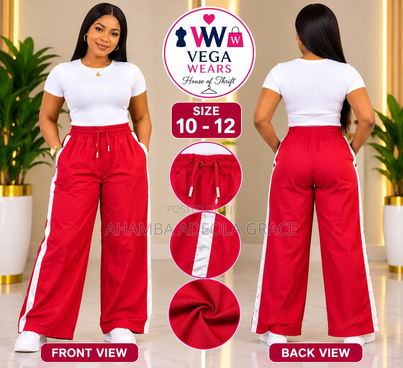 Vega Wears Trousers
