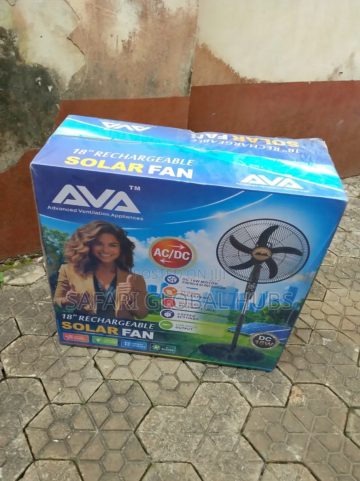 Solar Friendly Ava 18inch Standing Rechargeable Fan