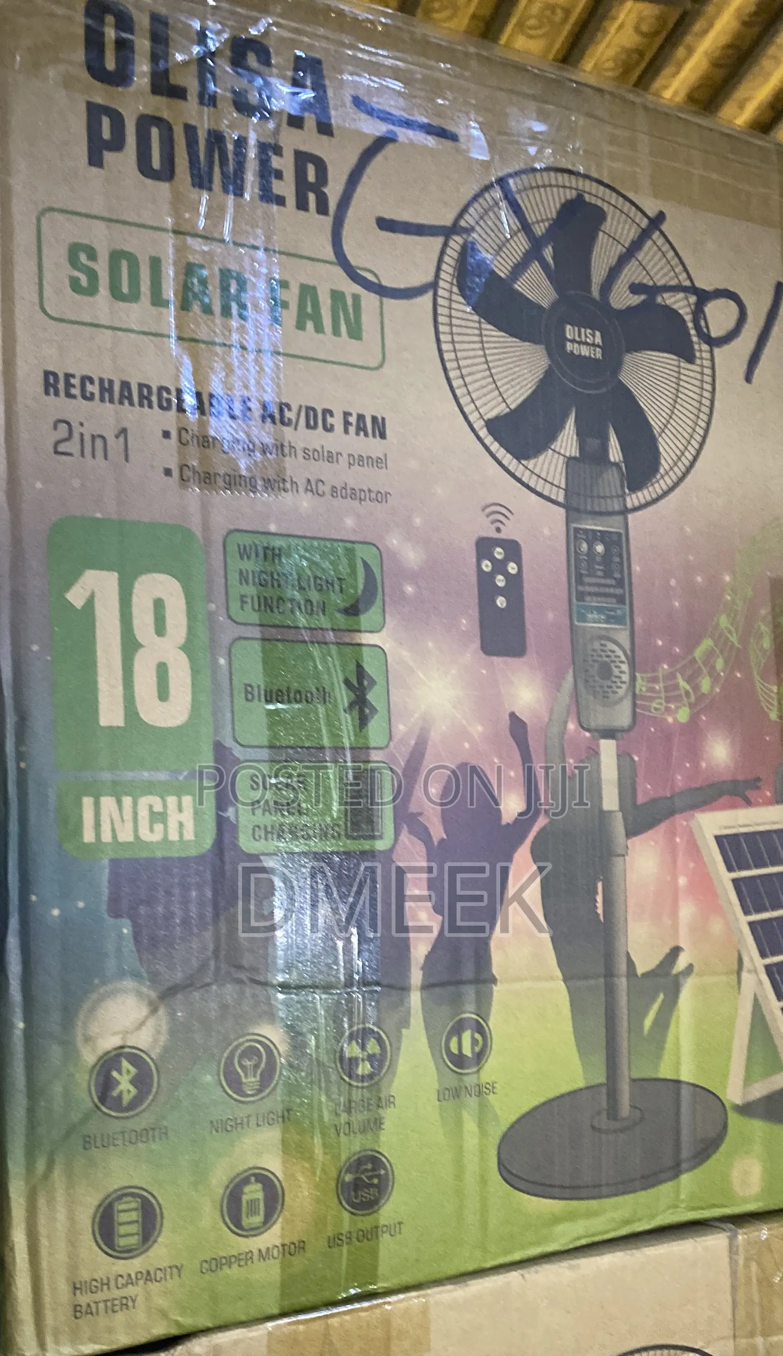 Bluetooth Solar Fan