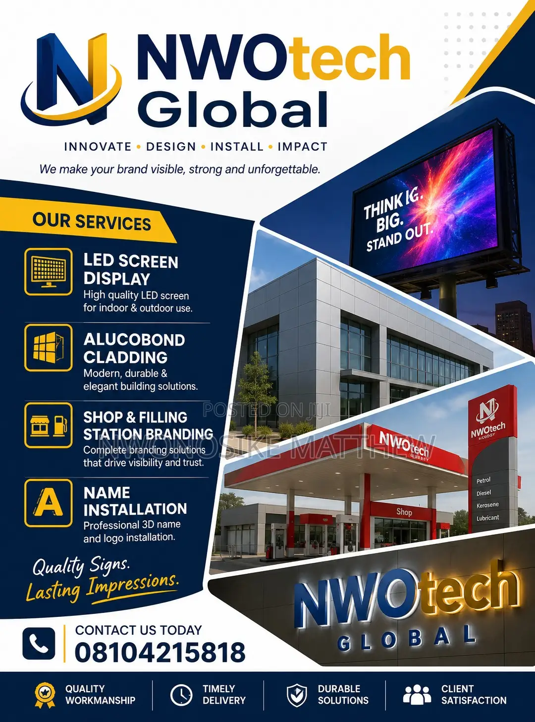 Signage Making, Alucobond Cladding, Led Display System, Club Lighting