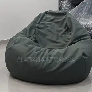 Grey Boneless Beanbag With Removable and Washable Cover